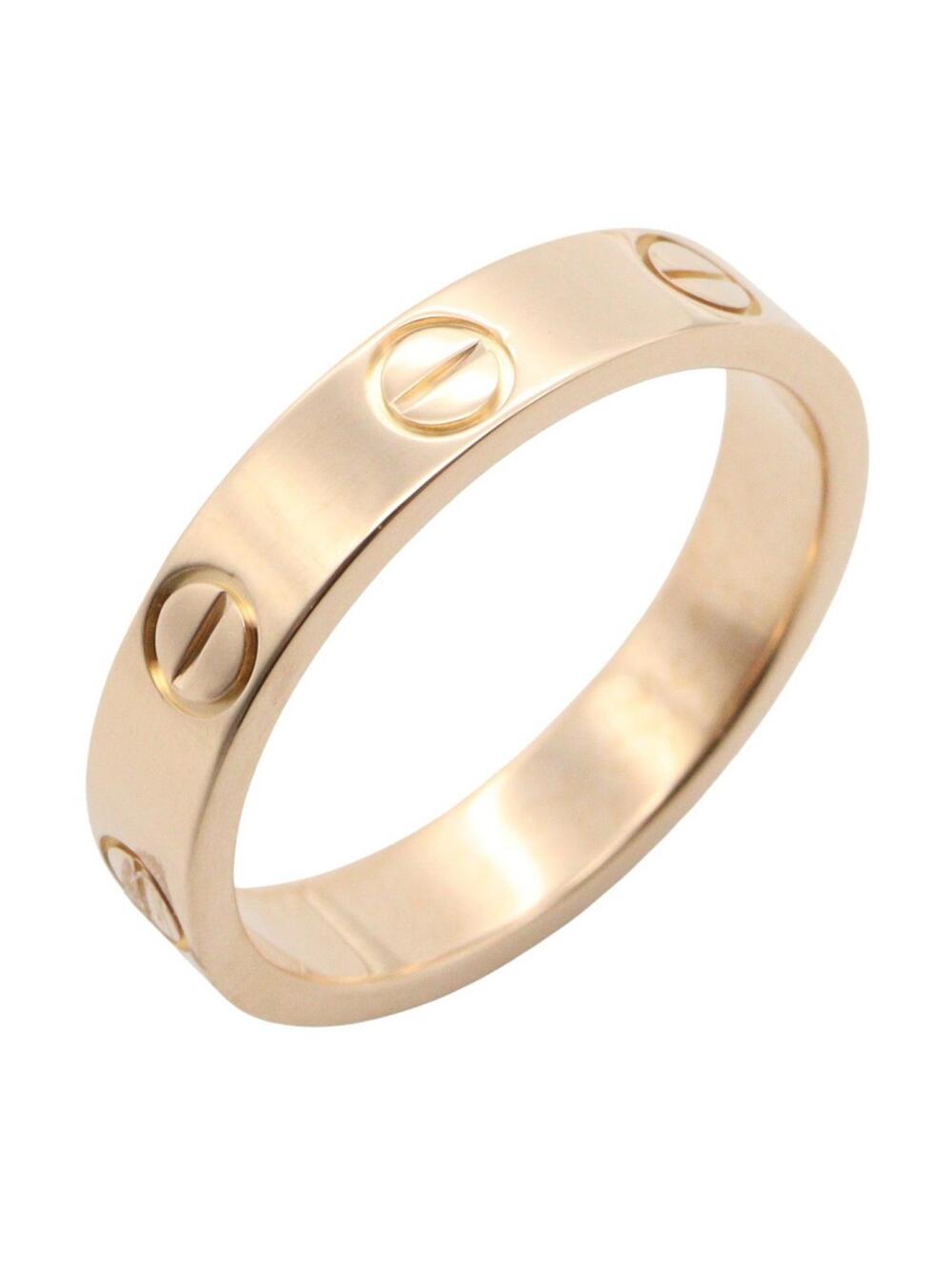 Cartier Mini Love Ring 18Kpg Pink Rose #282672C13B